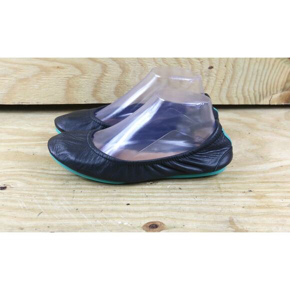 Tieks Ballet Flats 9 Black Leather Ballerina By Gavrieli Slip On Shoes - Picture 1 of 8